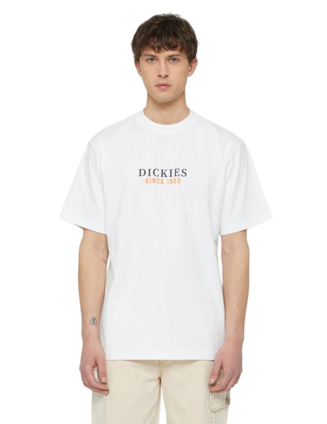 Camisetas para Hombre Dickies  Blanco 3/4