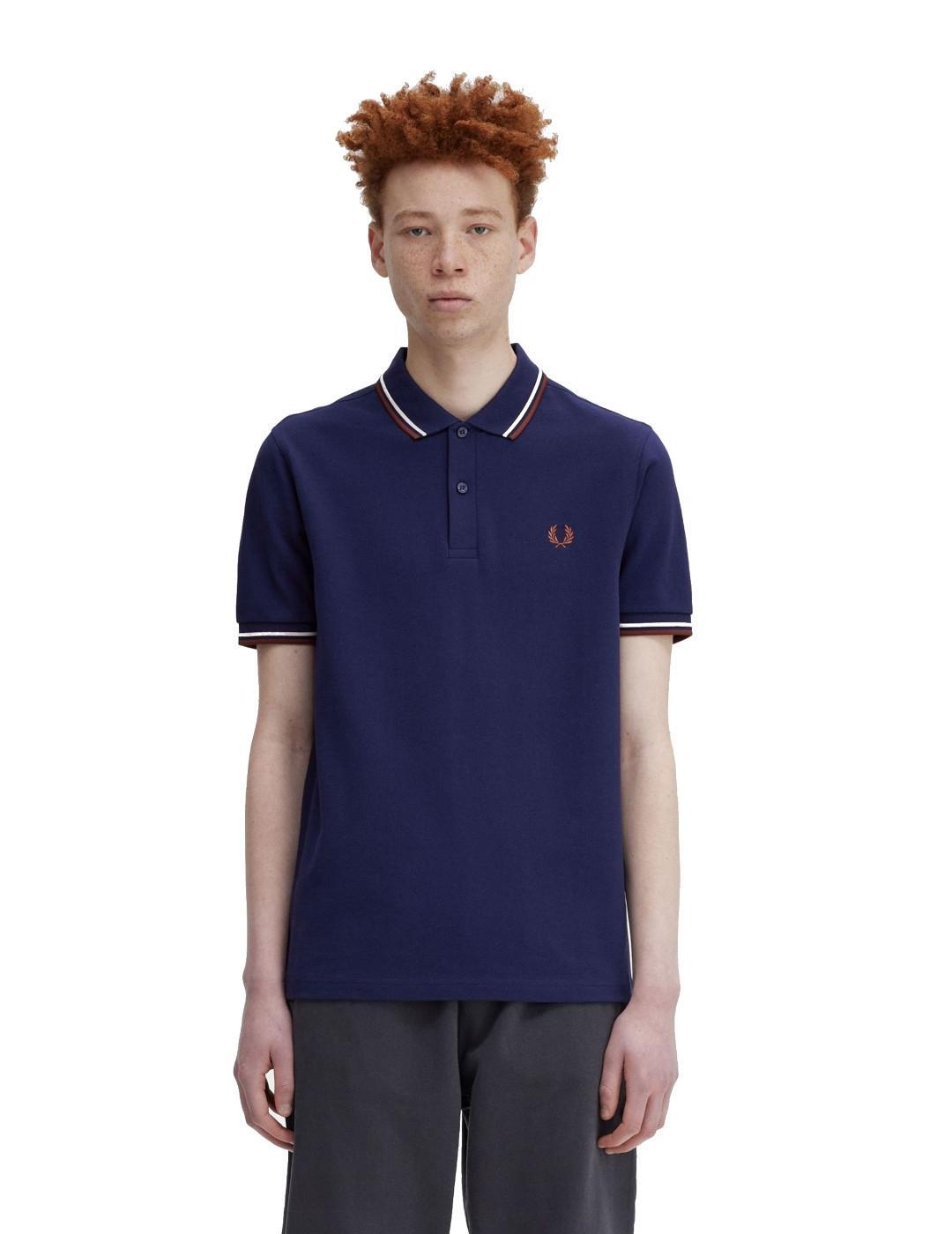 Camisetas para Hombre Fred perry  Azul 3/3