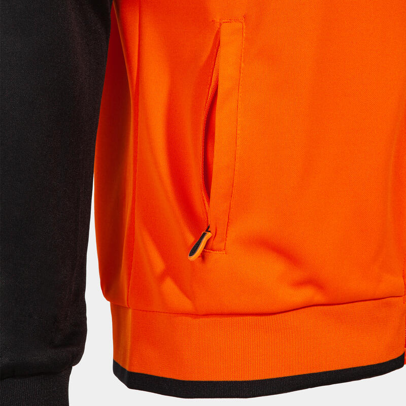 Chaqueta Con Capucha Fútbol Mujer Joma Supernova II Naranja