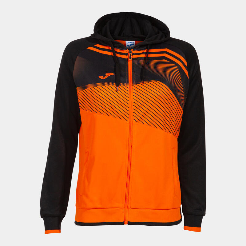 Chaqueta Con Capucha Fútbol Mujer Joma Supernova II Naranja