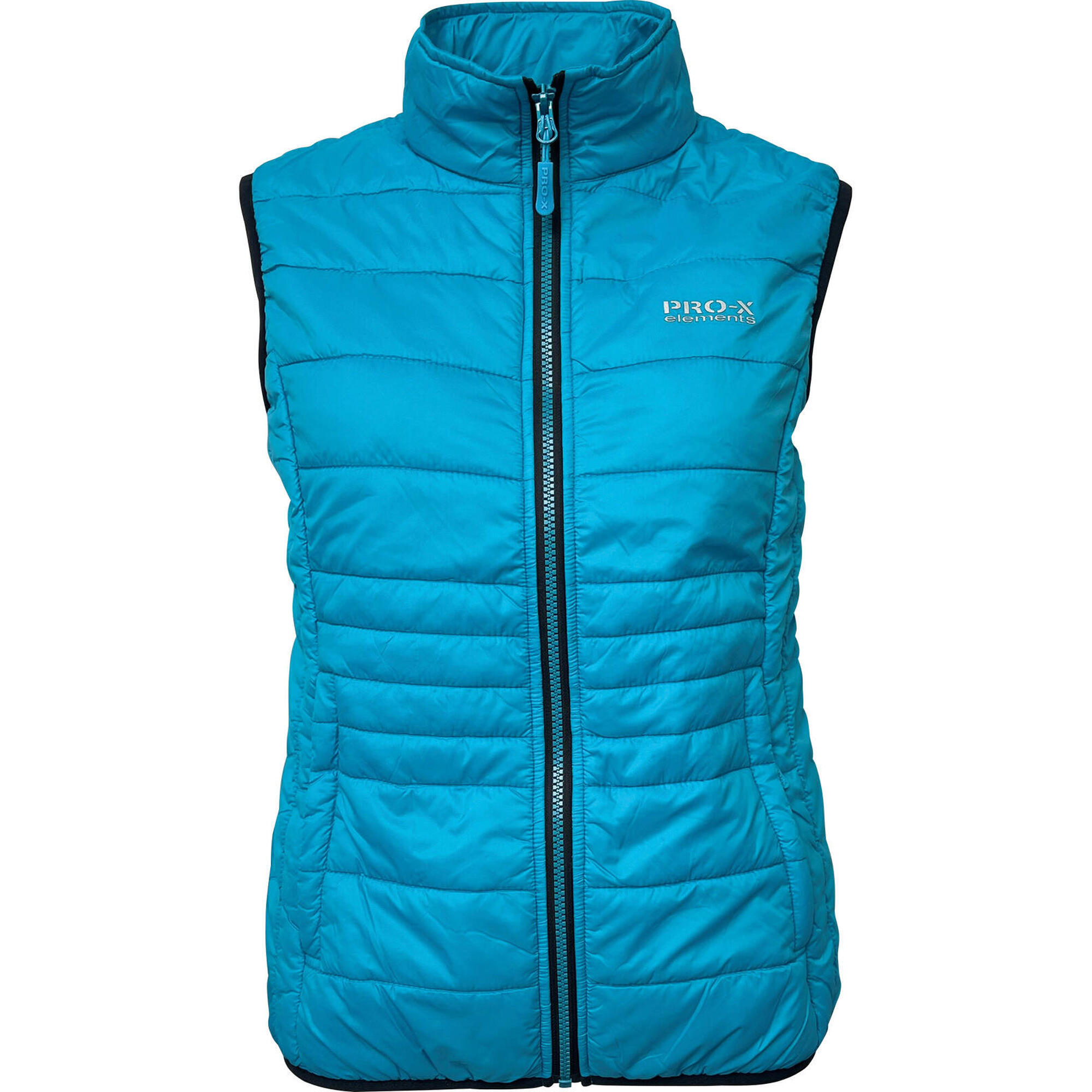 Pro-x Elements - Veste Matelassée Sans Manches Femme Irma Turquoise Néon - Coupe-pluie - Bleu - Decathlon