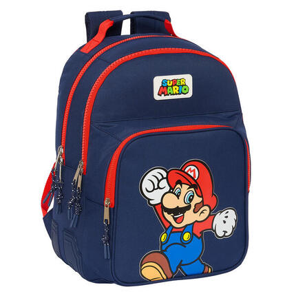 Schulrucksack Super Mario World Marineblau