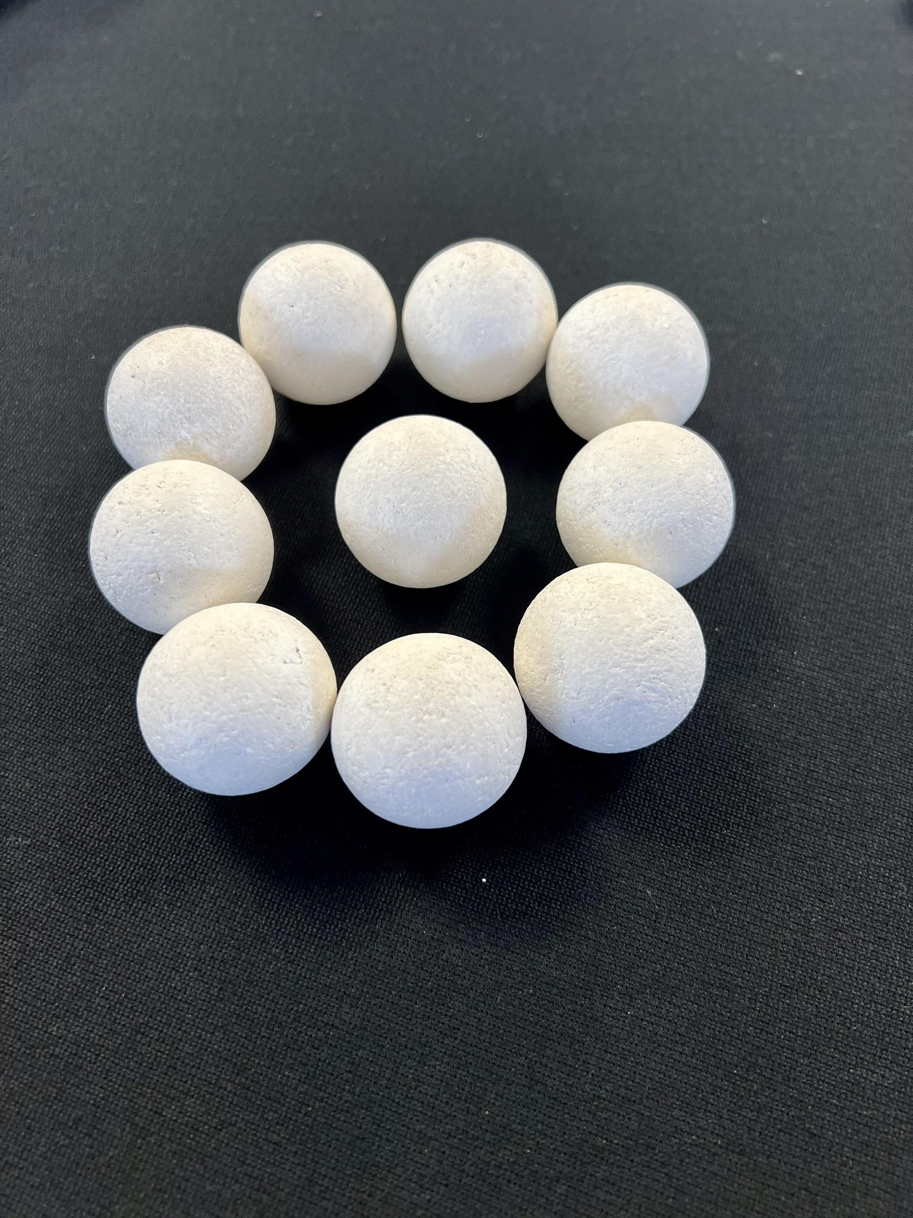LOT 10 BALLES PLASTIQUES BABYFOOT 2/3