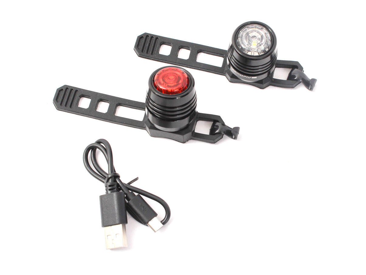 Juego de luces LED para bicicleta KHE M-Wave MINI 4/4