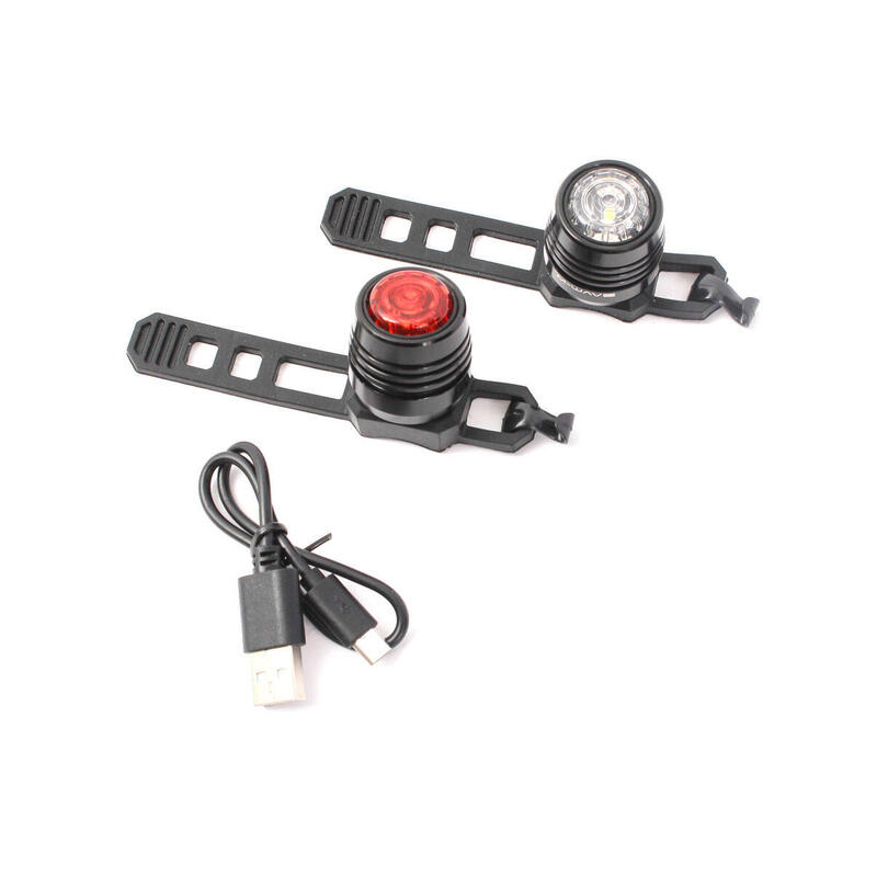 Set de lumini LED pentru biciclete KHE M-Wave MINI