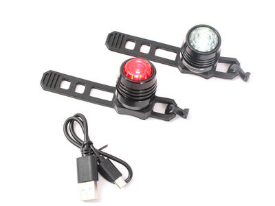 Set di luci per bicicletta a LED KHE M-Wave MINI