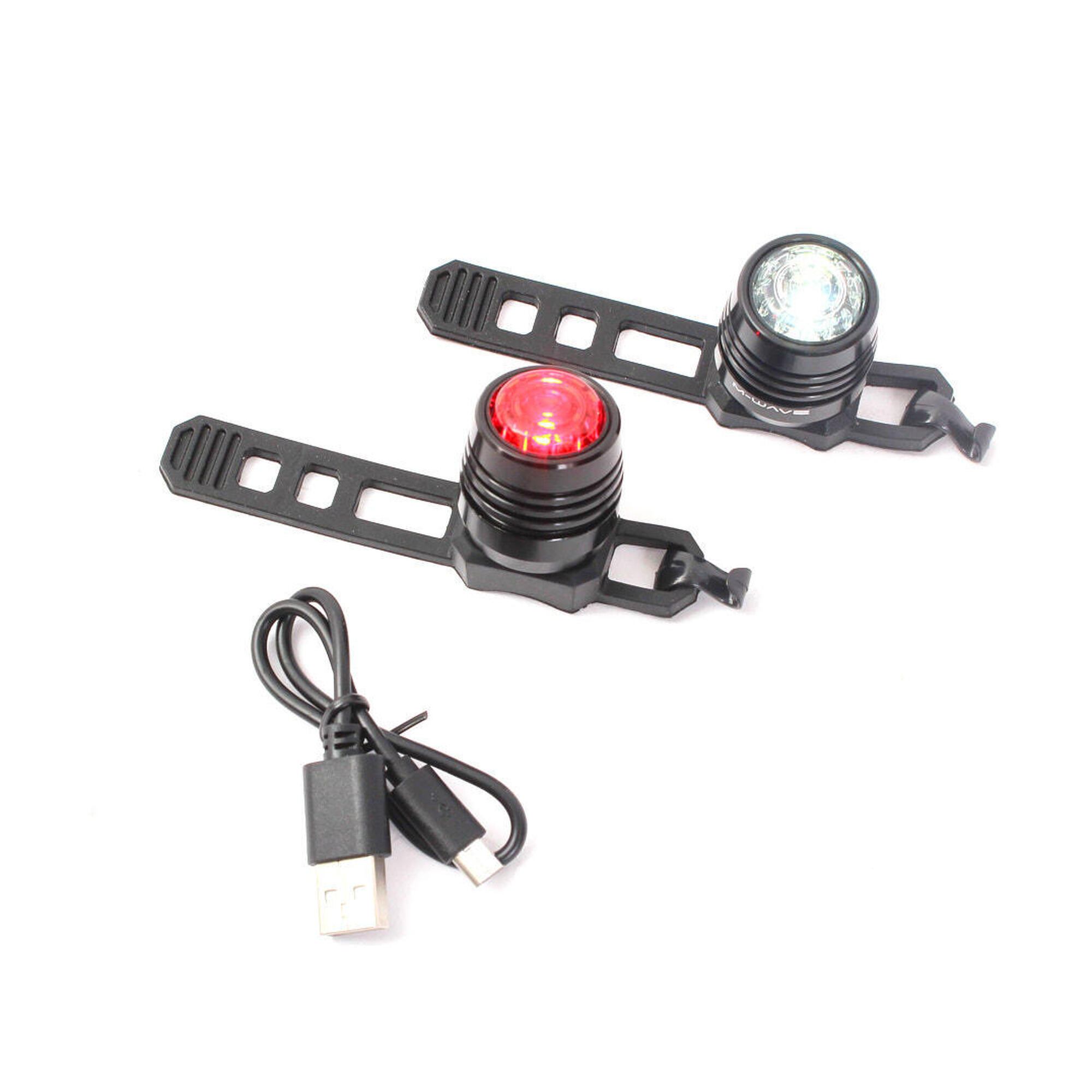 KHEBIKES Sada LED světel na kolo KHE M-Wave MINI