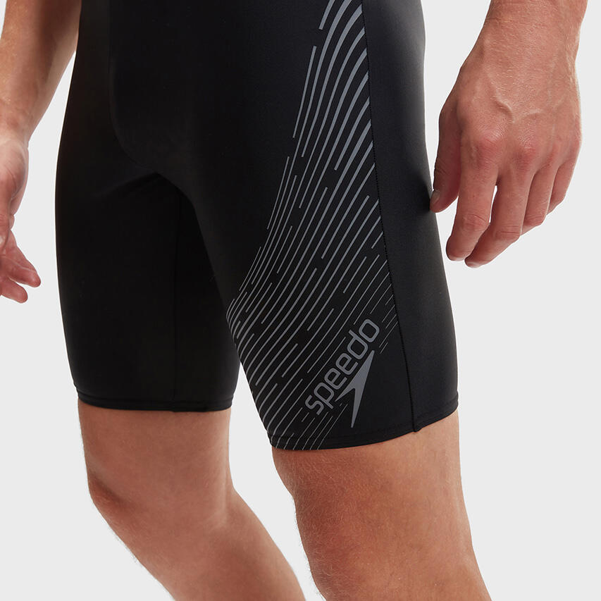 Speedo Zwemjammer Medley Logo Zwart/Zwart 5/7
