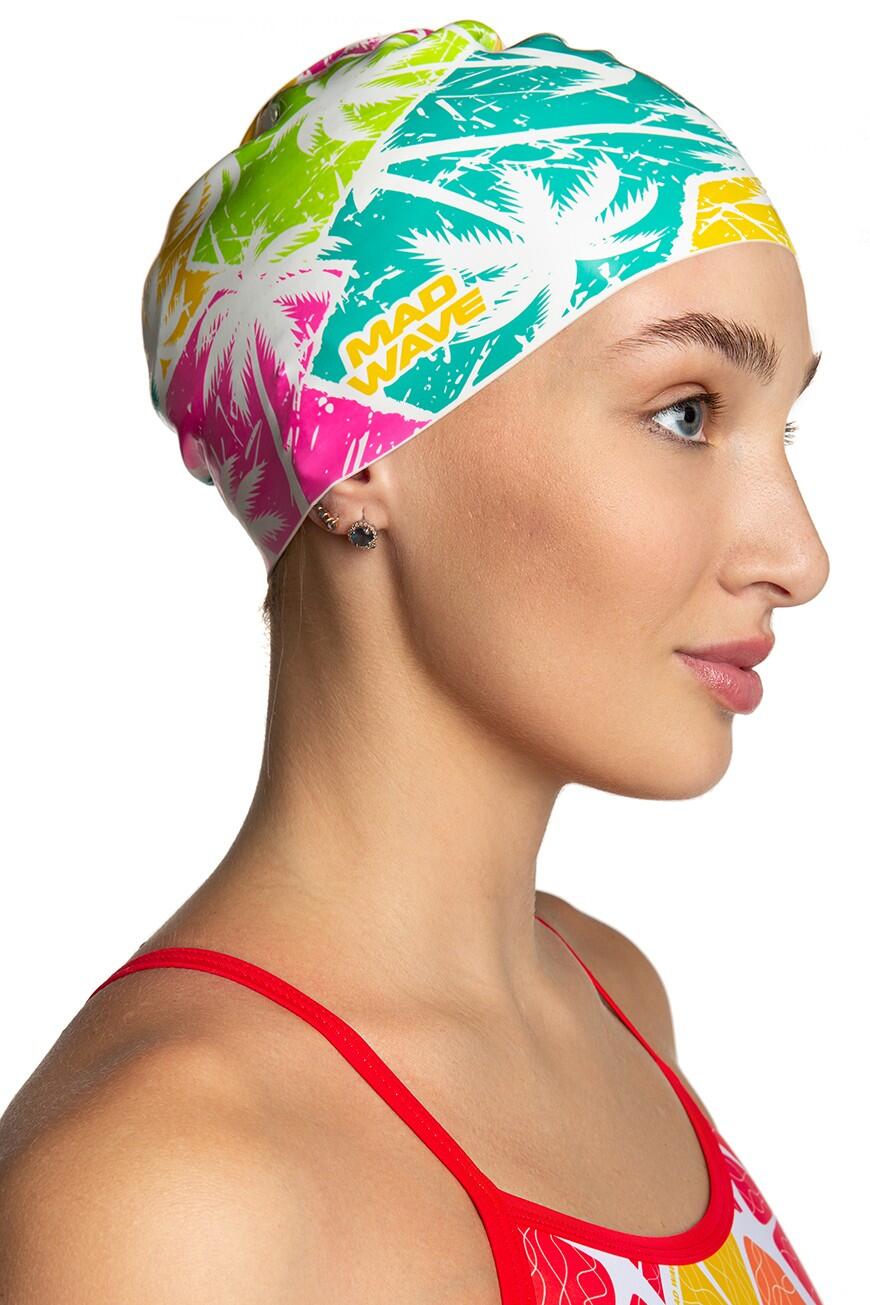 Gorro de natación de silicona TROPIC Blanco 3/5