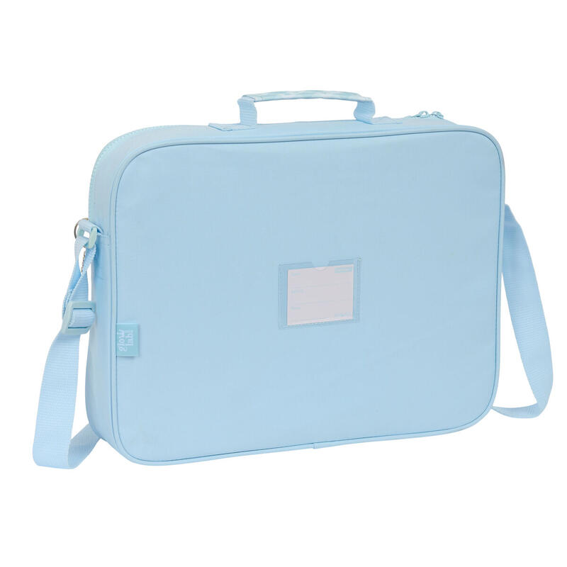 Cartera Escolar Glow Lab Cisnes Azul claro