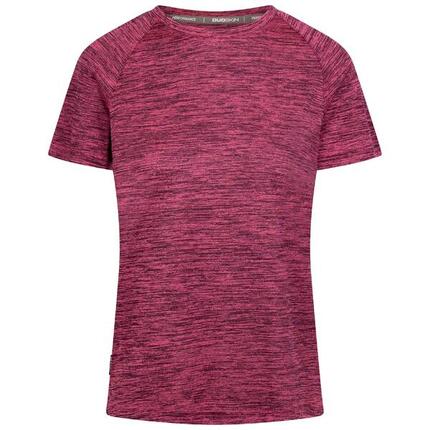 Haut De Sport Chiné Manches Courtes SELINNE Femme (Rose Foncé Chiné)
