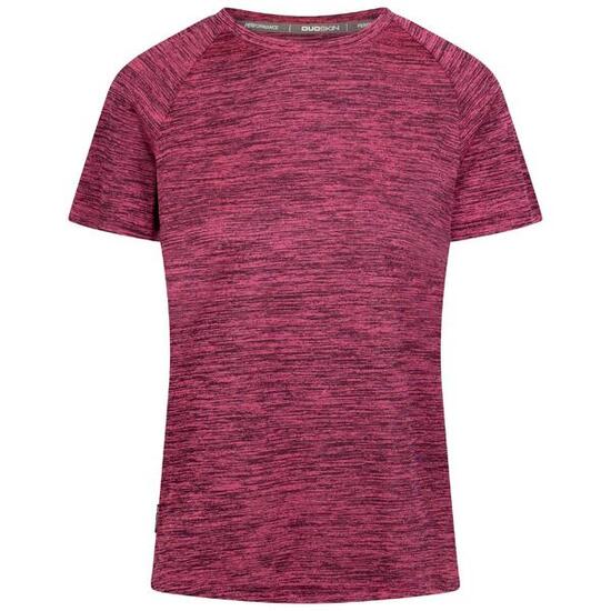 Haut De Sport Chiné Manches Courtes SELINNE Femme (Rose Foncé Chiné)