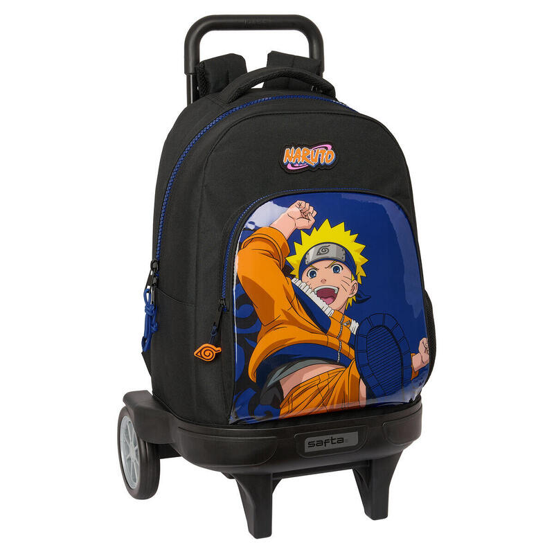 Mochila Escolar con Ruedas Naruto Ninja Azul