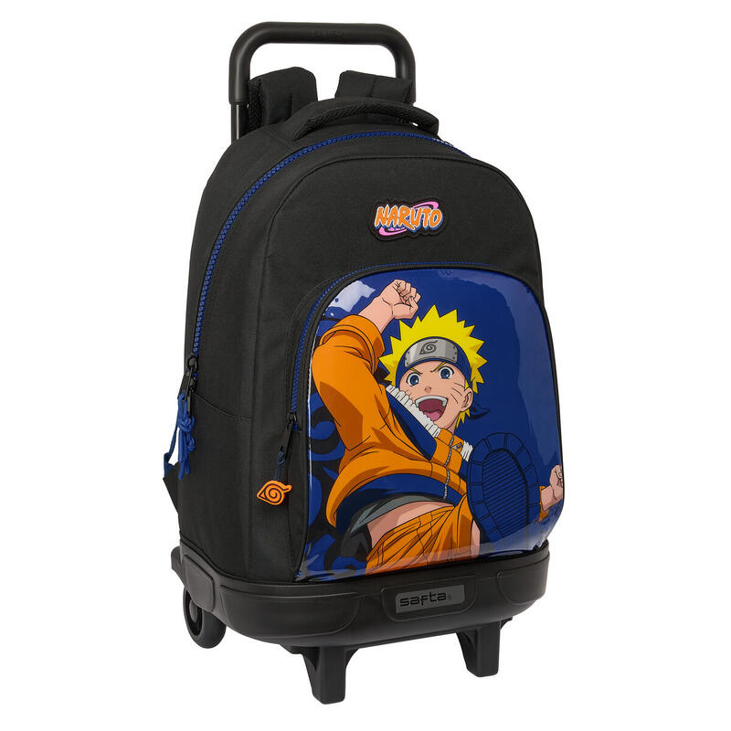 Mochila Escolar con Ruedas Naruto Ninja Azul