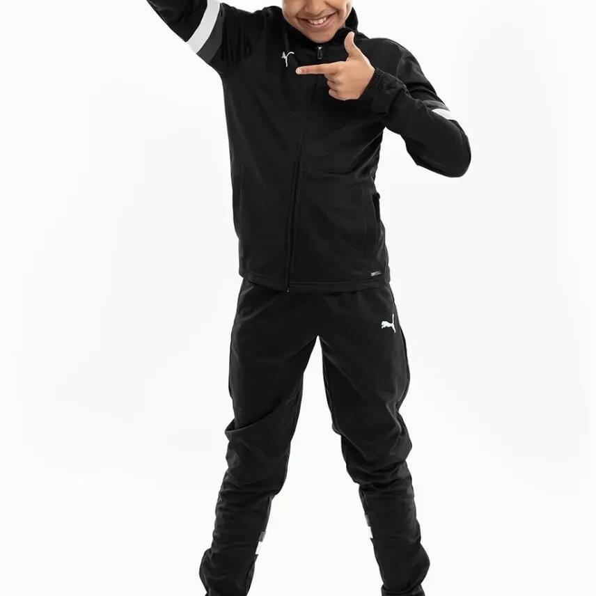 Childrens/Kids Team Rise Tracksuit (Black)