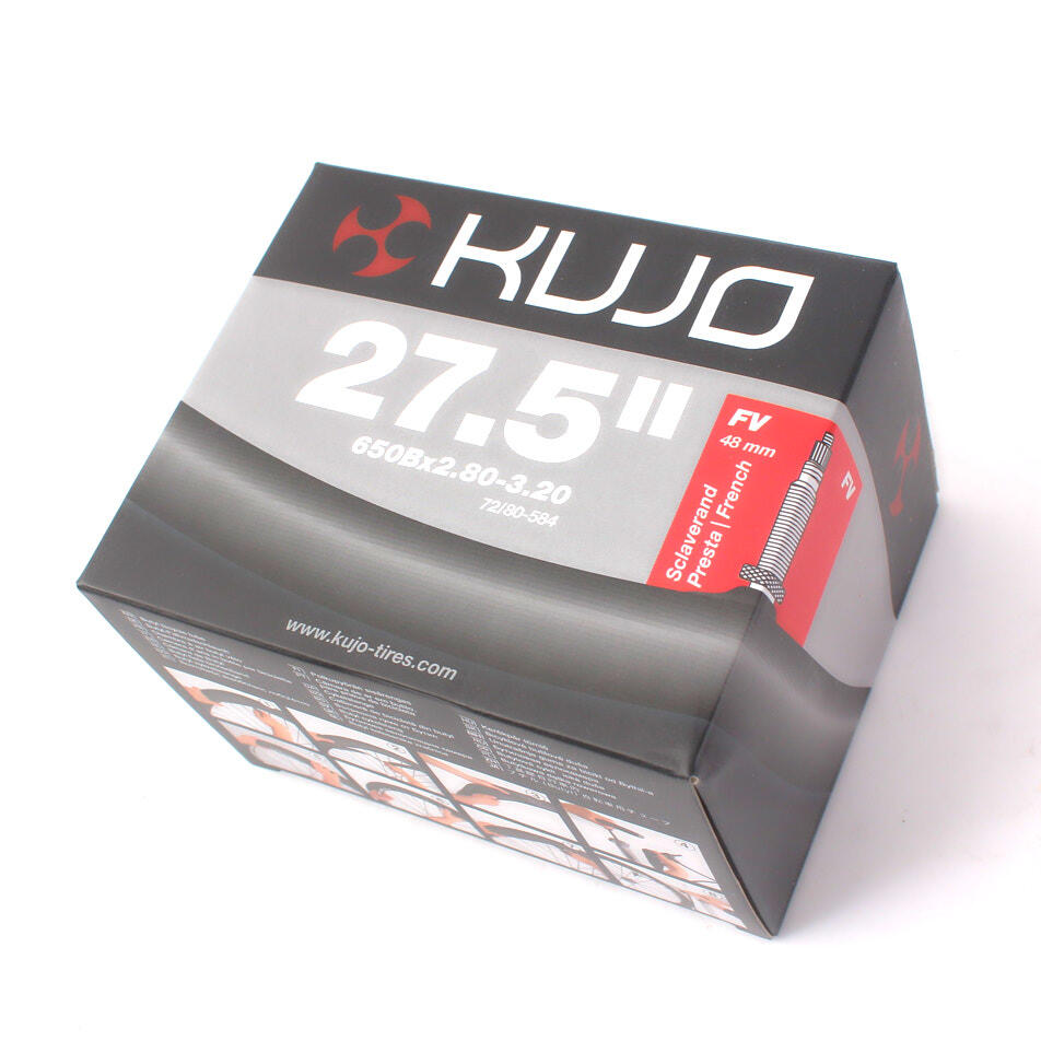 27.5-inch KUJO bicycle inner tube x 2.8–3.2-inch FV
