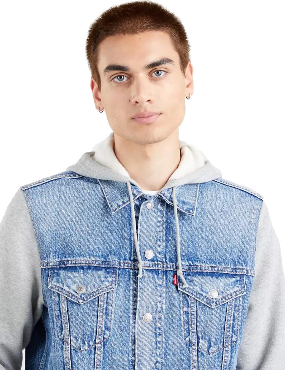Jacken und Mäntel für Herren Levis Seasonal Style Grau. 2/3
