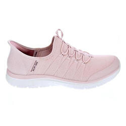 Baskets FEMME Skechers Slip-ins Virtue Glow tissu ROSE