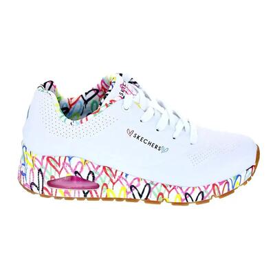 Dames uno loving love trainers (wit/multikleurig)