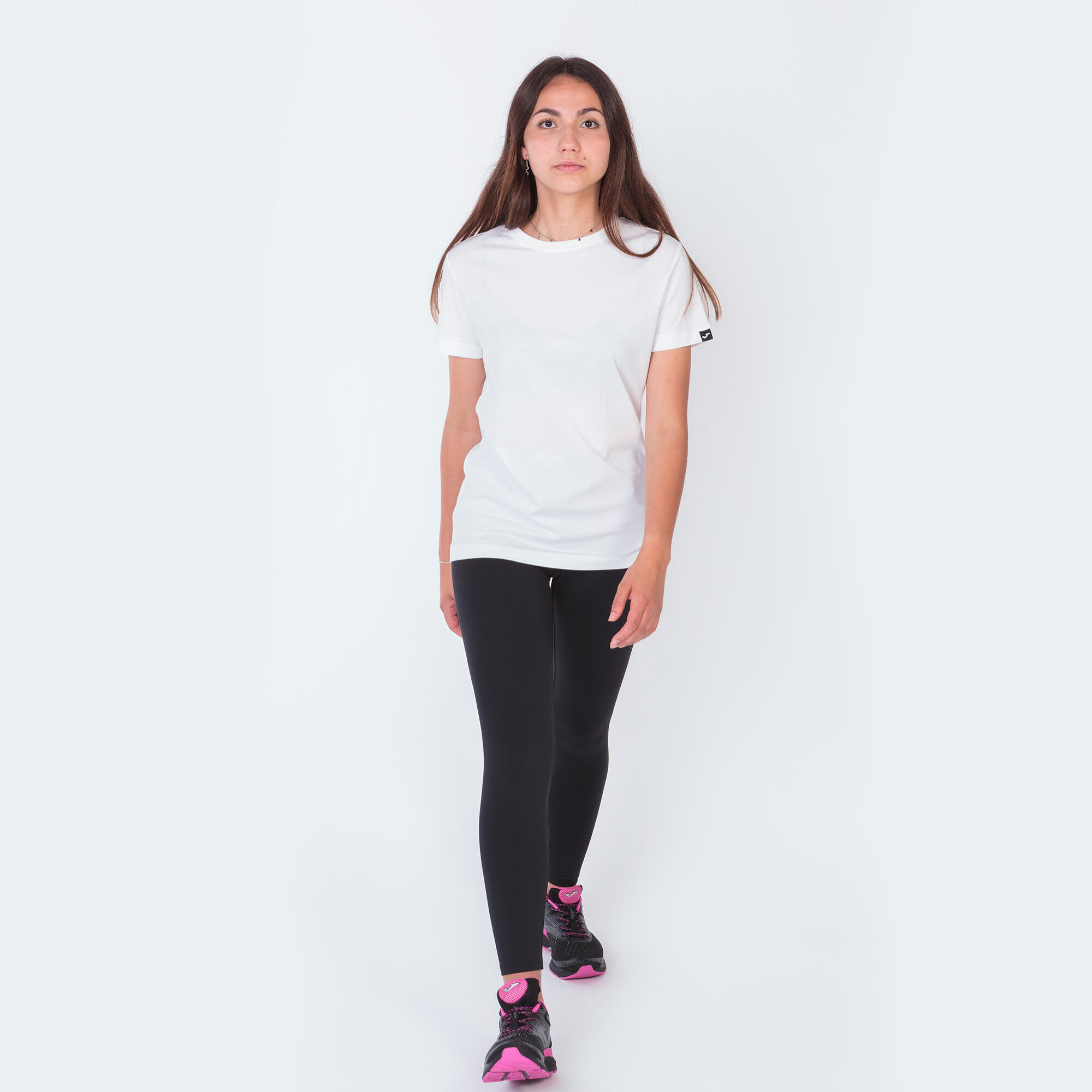 Camiseta Manga Corta Fitness Mujer Joma Desert Blanco 5/5