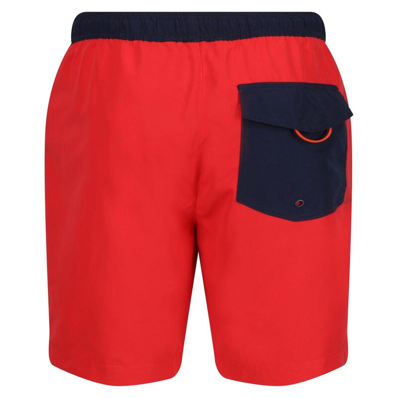 Short de bain BENTHAM Homme (Rouge vif / Bleu marine)