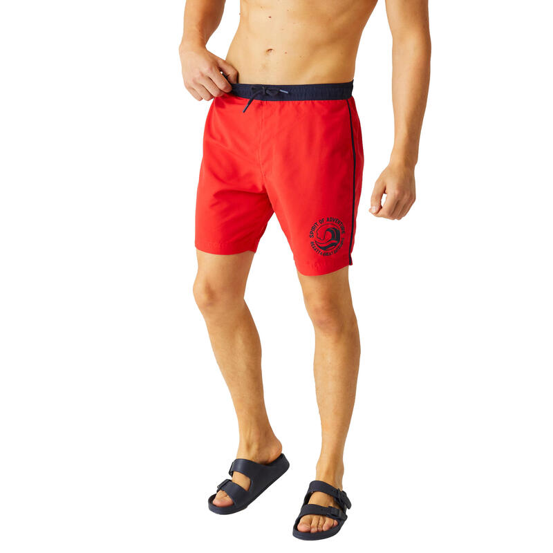 Short de bain BENTHAM Homme (Rouge vif / Bleu marine)