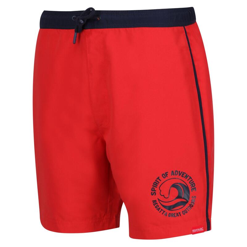 Short de bain BENTHAM Homme (Rouge vif / Bleu marine)