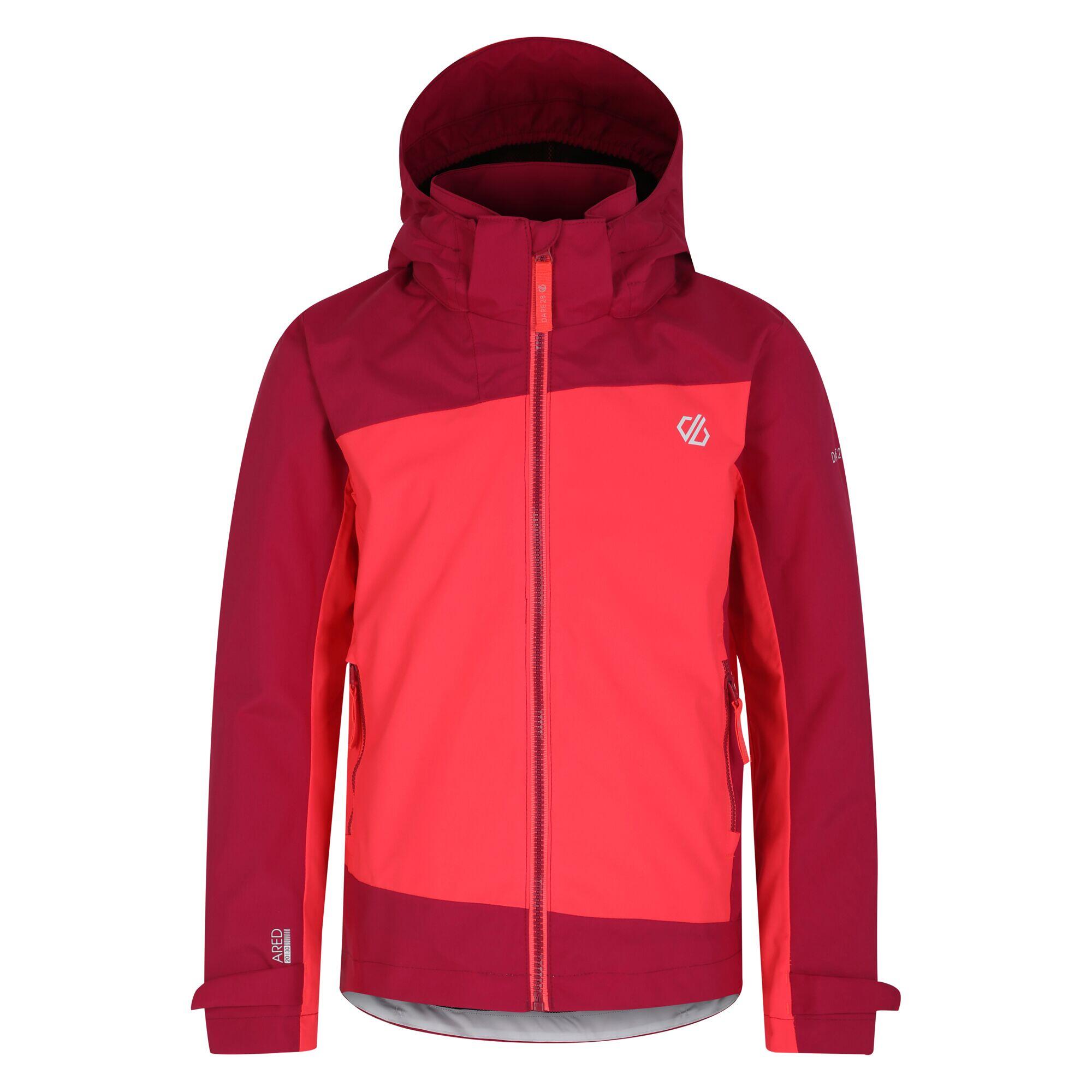 Childrens/Kids Explore II Waterproof Jacket (Berry Pink/Neon Pink) DARE ...