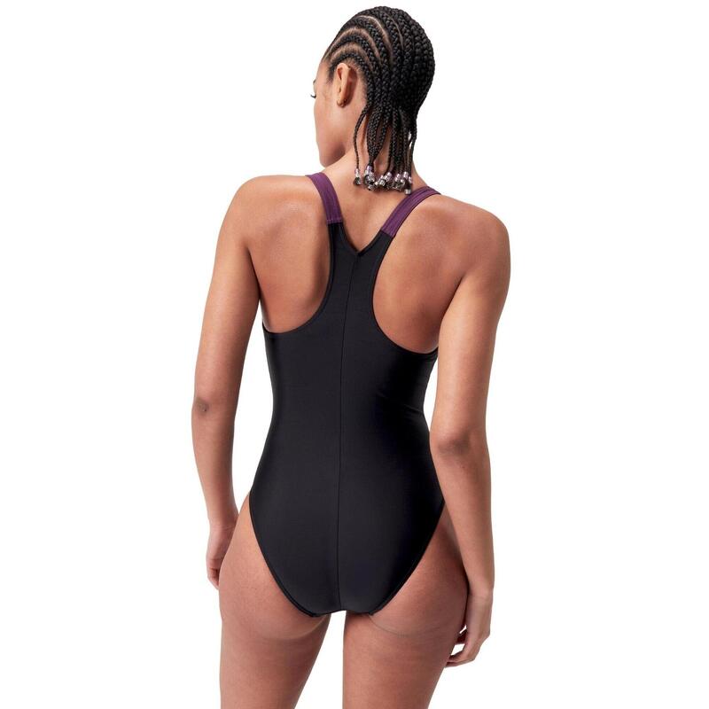 Maillot de bain Speedo Hyperboom Splice Racerback Noir/Violet