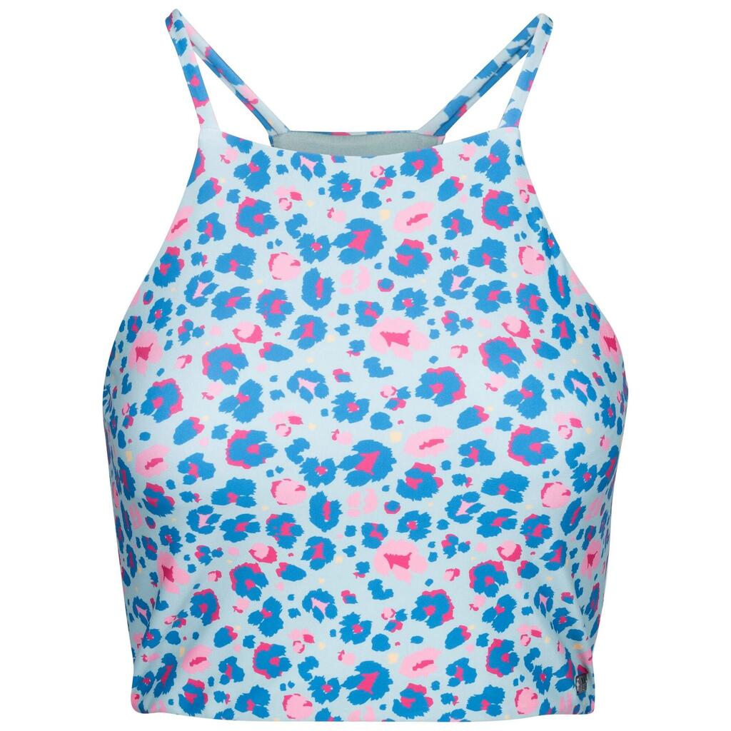 Womens/Ladies Harlow Leopard Print Swim Top (Light Sage)