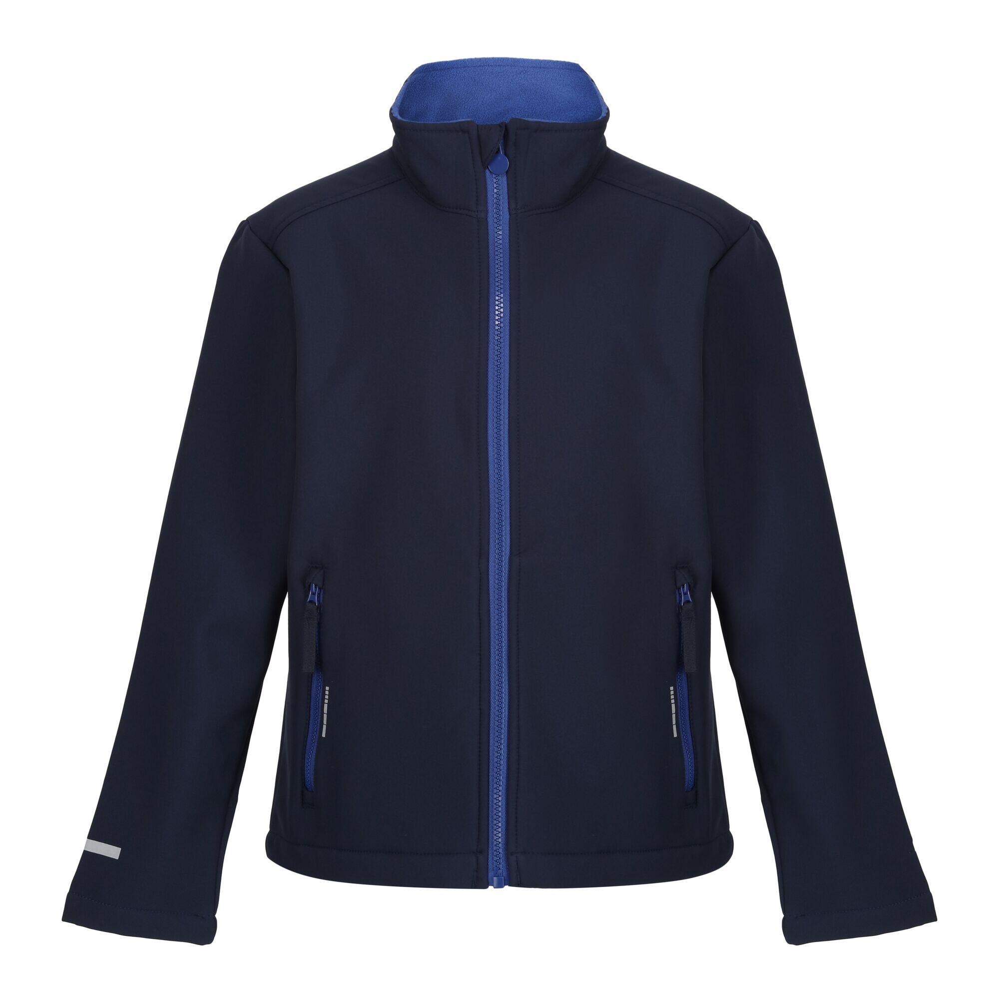 Children's ABLAZE softshell jacket (Navy / Royal blue)