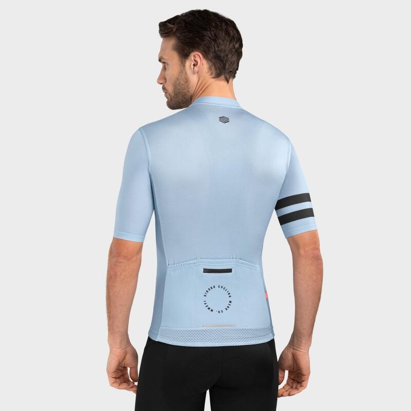 Maillot de manga corta hombre ciclismo M2 Faro SIROKO Azul Claro