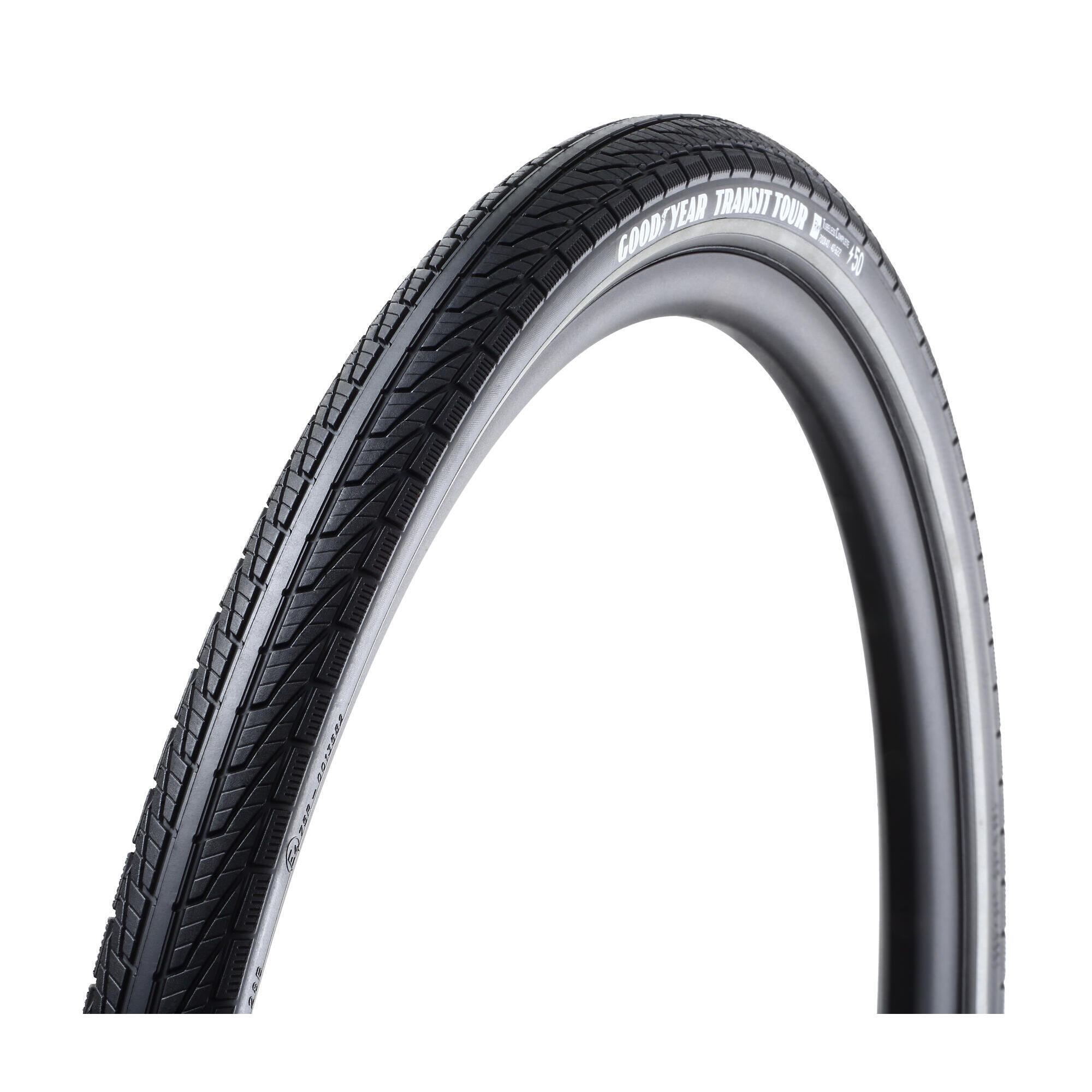 Goodyear - Goodyear - Transit Tour S5 Tb Typ. Bd Réfléch. Tg Rigide 700x40 Noir - Pneu - Noir - No Size - Decathlon