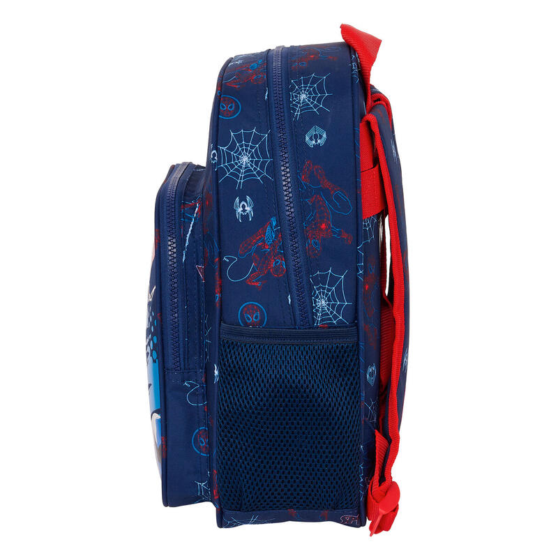 Mochila Escolar Spider-Man Neon Azul marino