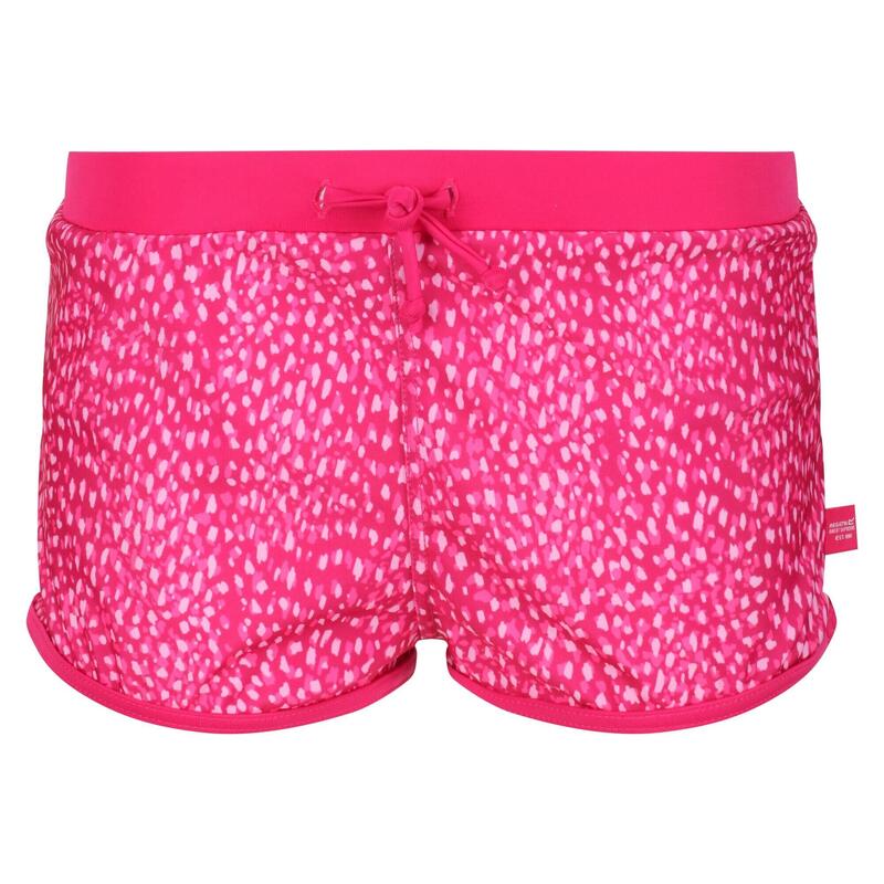 Costume Da Bagno A Pantaloncino Stampa Animale Ragazze Regatta Hosanna Pink