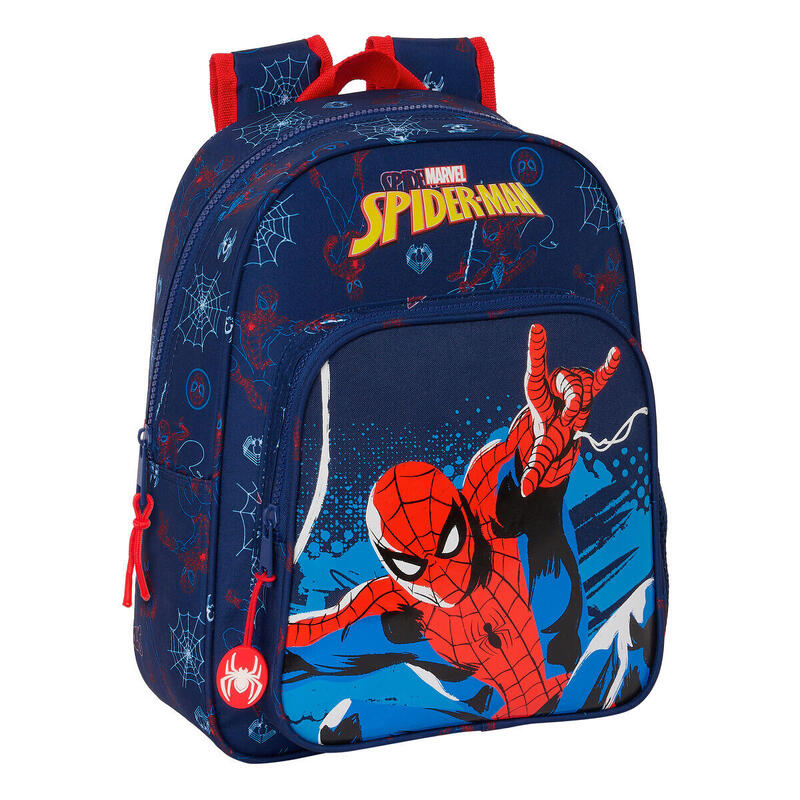 Mochila Escolar Spider-Man Neon Azul marino