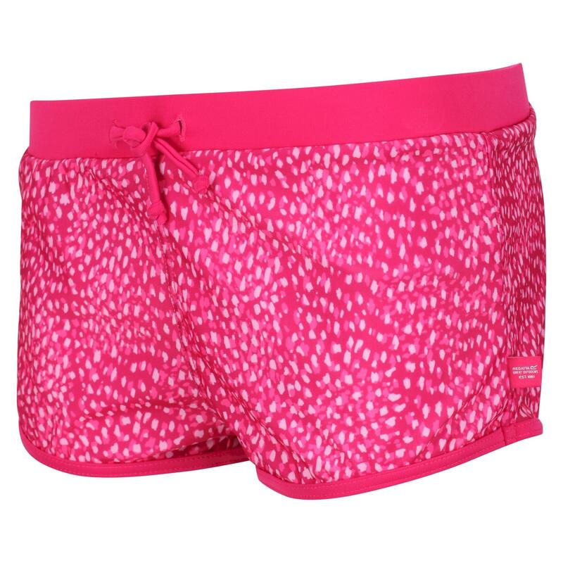 Costume Da Bagno A Pantaloncino Stampa Animale Ragazze Regatta Hosanna Pink