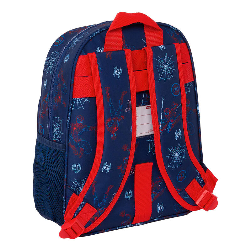 Mochila Escolar Spider-Man Neon Azul marino