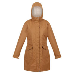 Dames Romine Waterdichte Parka (Rubber/Licht Vanille)