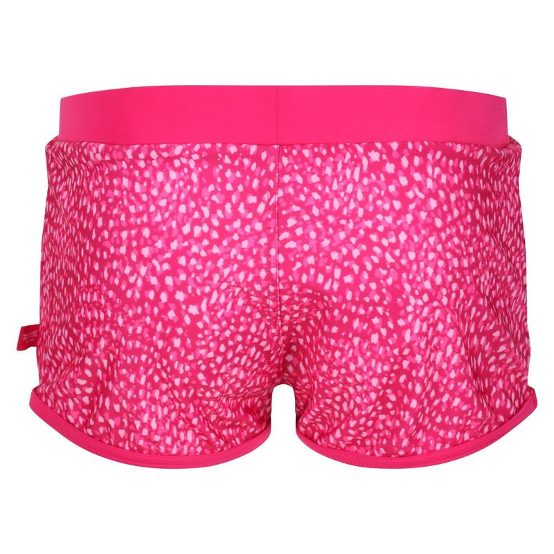 Costume Da Bagno A Pantaloncino Stampa Animale Ragazze Regatta Hosanna Pink