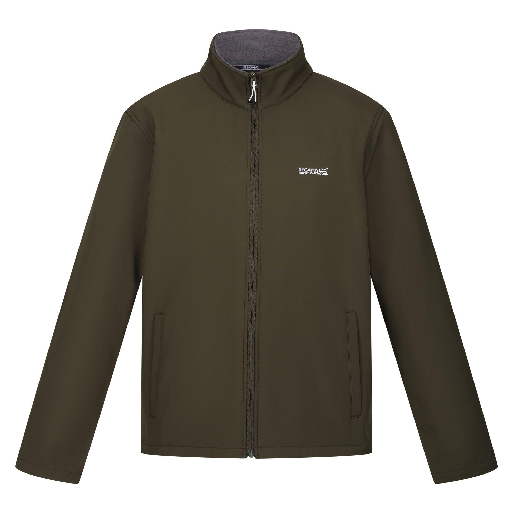 REGATTA Mens Cera V Wind Resistant Soft Shell Jacket (Dark Khaki)