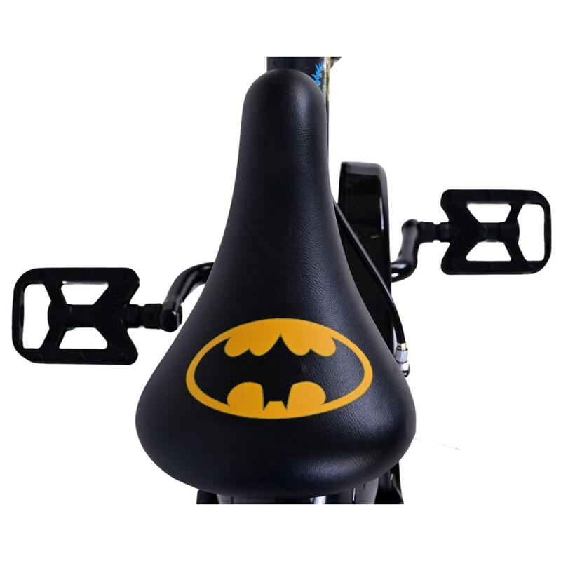 VOLARE BICYCLES Vélo enfant Batman 12 pouces, sans frein à rétropédalage