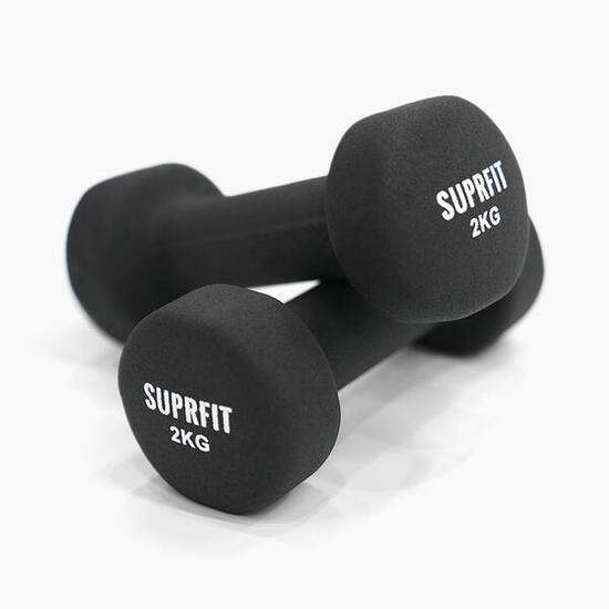 Suprfit haltères de gymnastique en vinyle (couple)