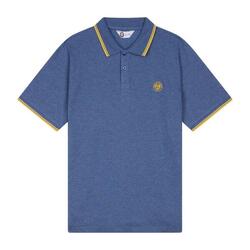 Polo Heritage homme Roland-Garros - Marine et jaune