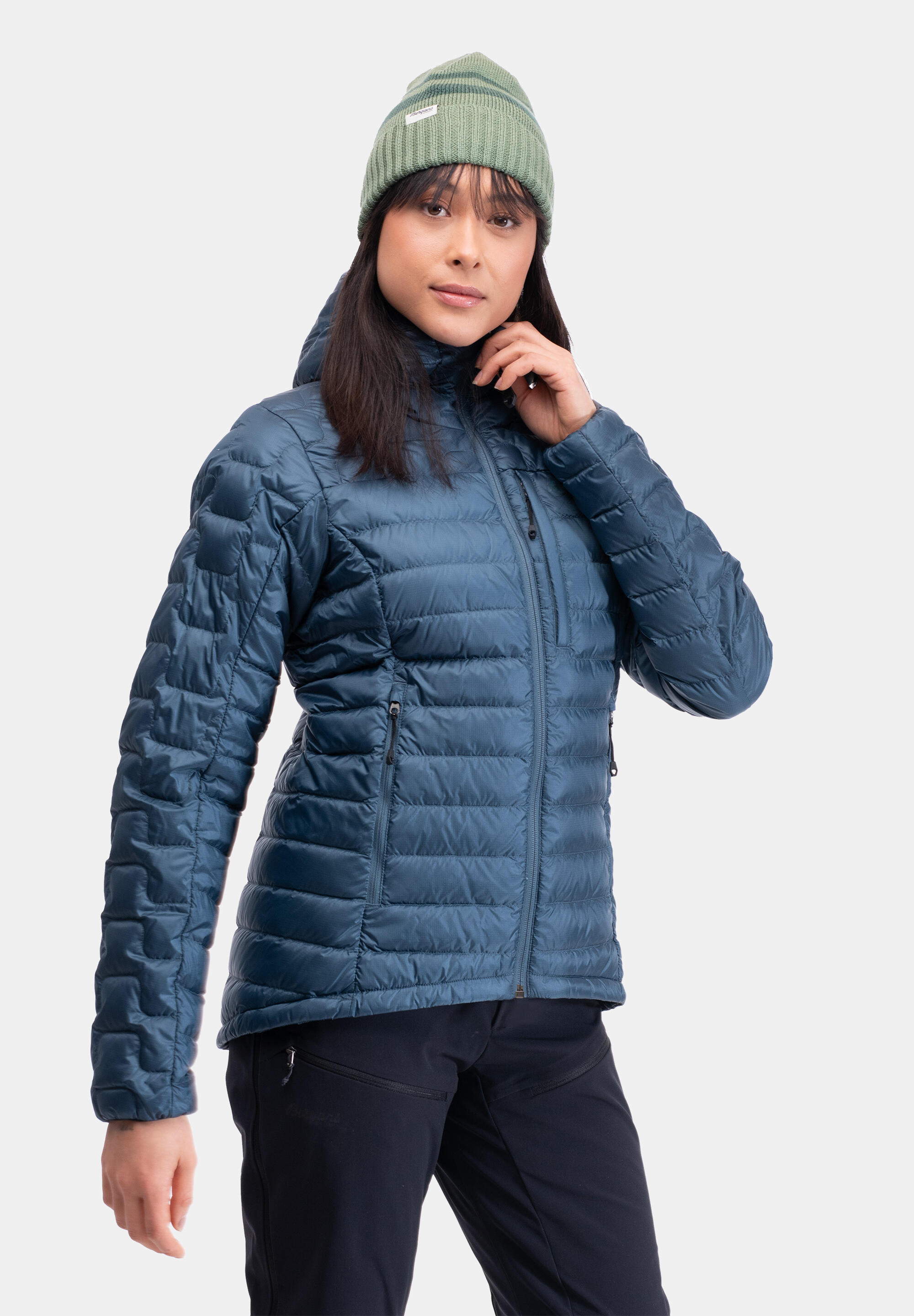 Damen Funktionsjacke WMAGMA LIGHT DOWN JACKETW/HOOD 4/5
