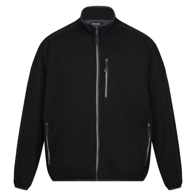 Veste polaire KASSAM Homme (Noir / Vert kaki Chiné)