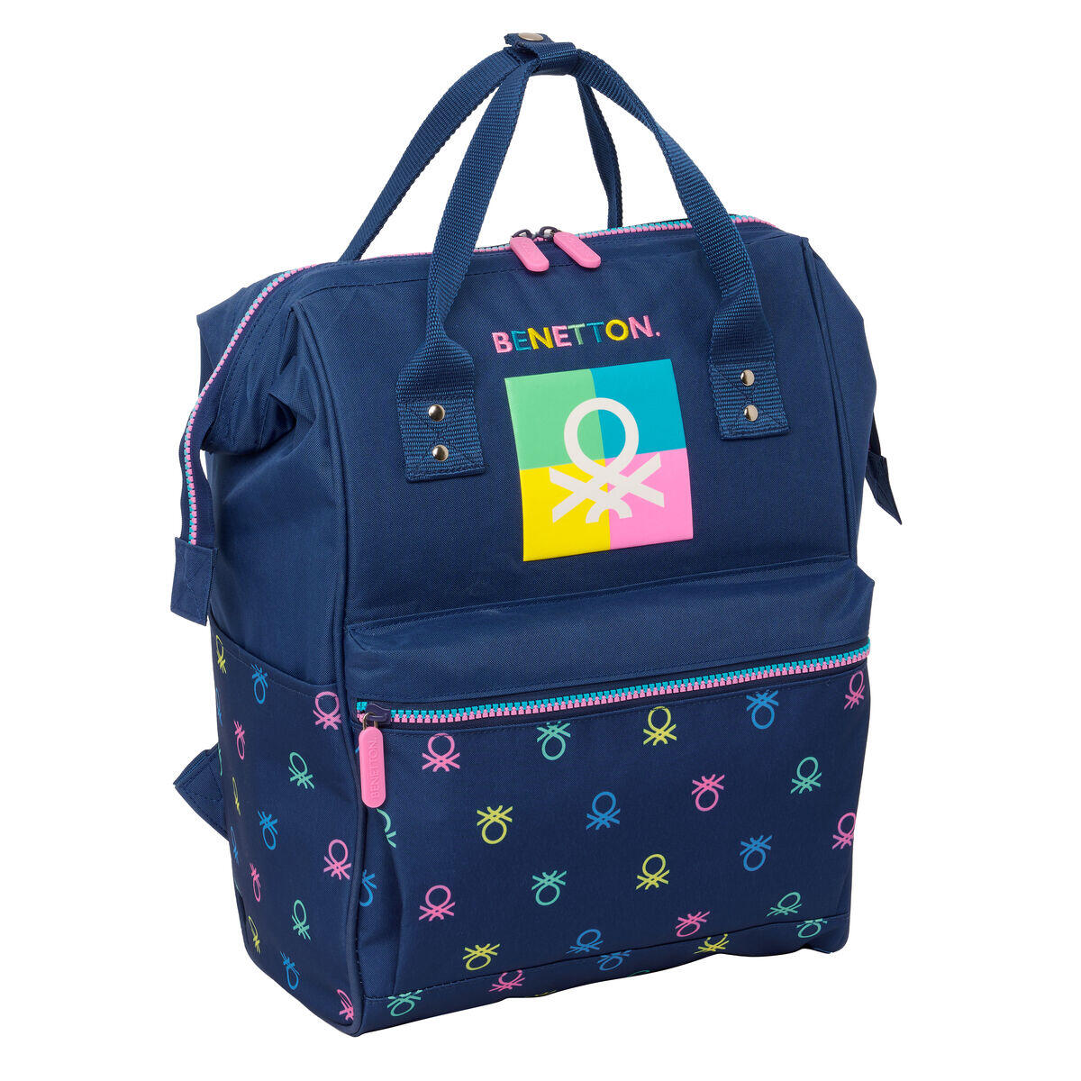 BENETTON Laptoptas Benetton Cool Marineblauw