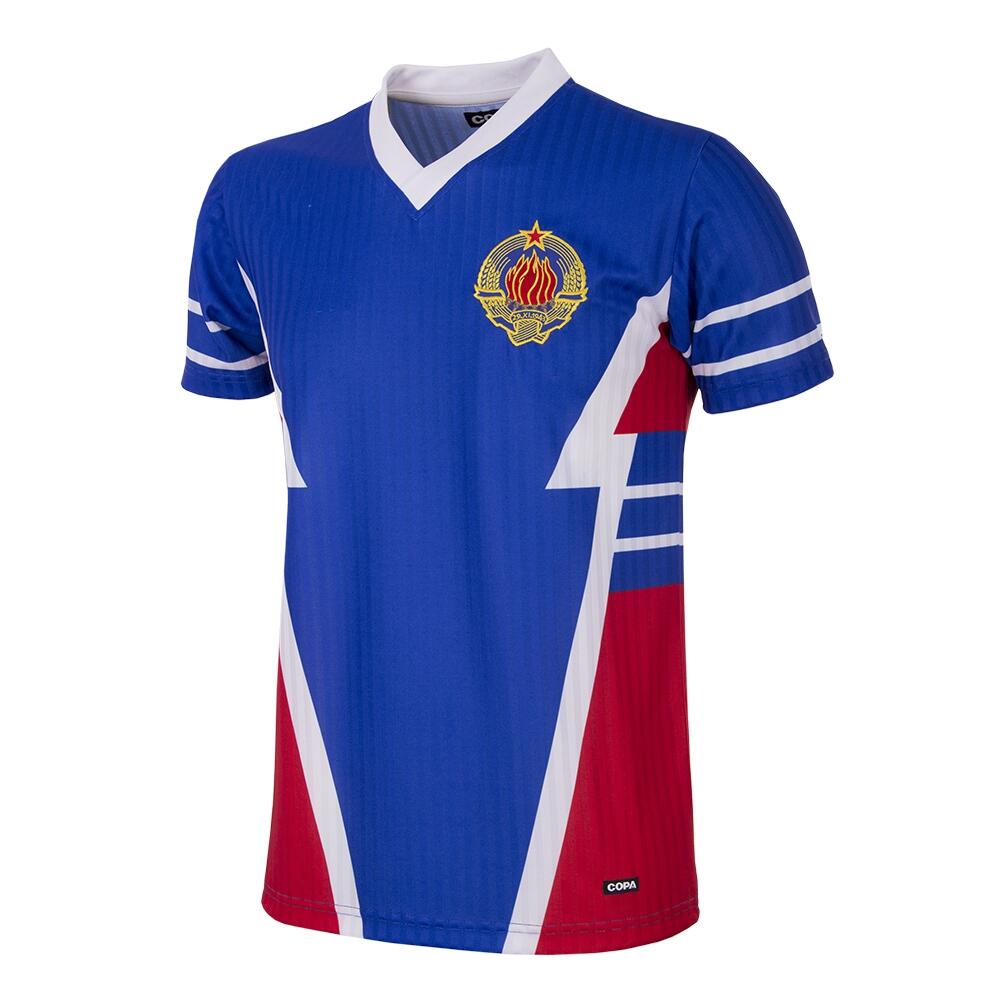 Copa Football - Maillot De Football Rétro - Homme - Yougoslavie 1990 - Manches Cortes - Bleu - T-shirt Manches Courtes - Bleu - 48 Xl - Decathlon