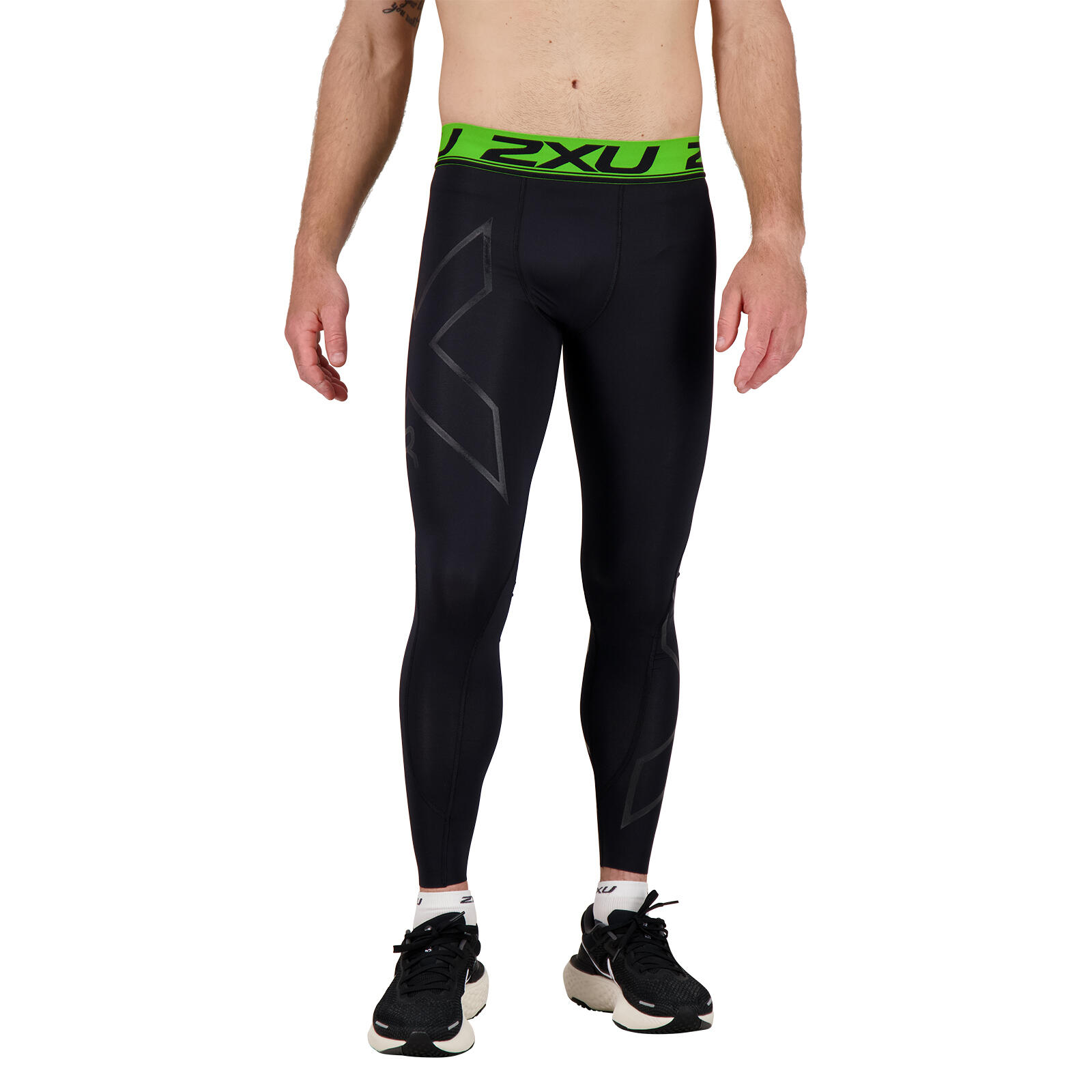 2XU Men's Refresh Recovery Compression Tights - Black / Nero - Size ST 5/5