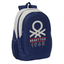 Mochila Escolar Benetton Varsity Gris